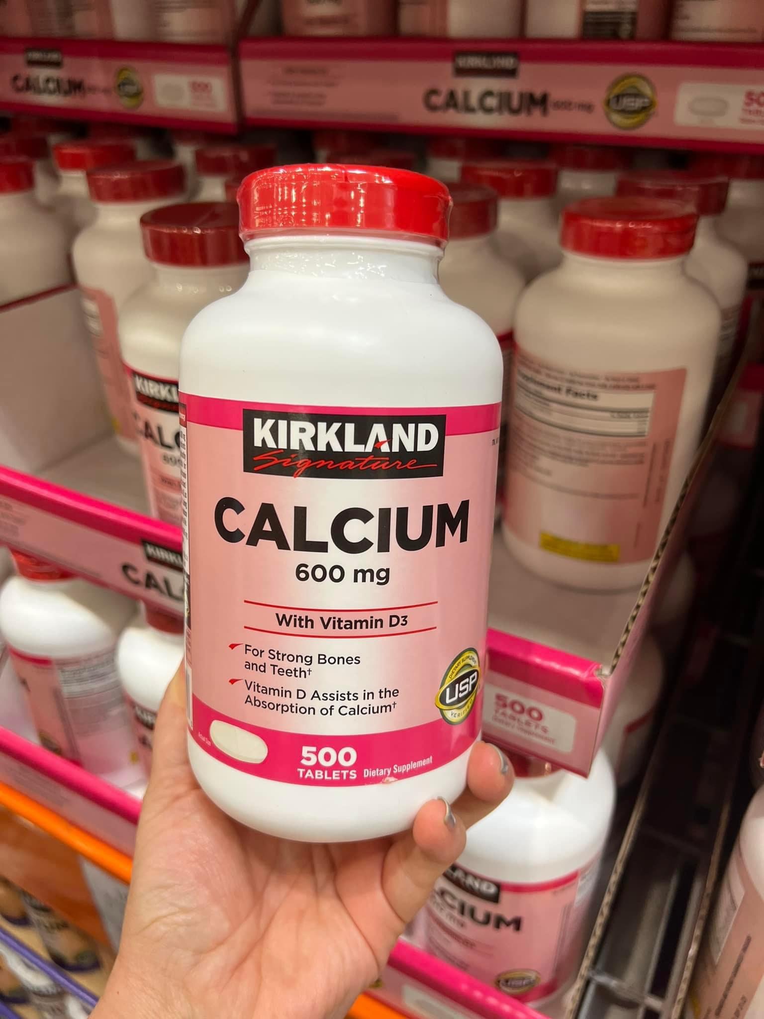 Viên uống Kirkland Calcium 600mg Vitamin D3