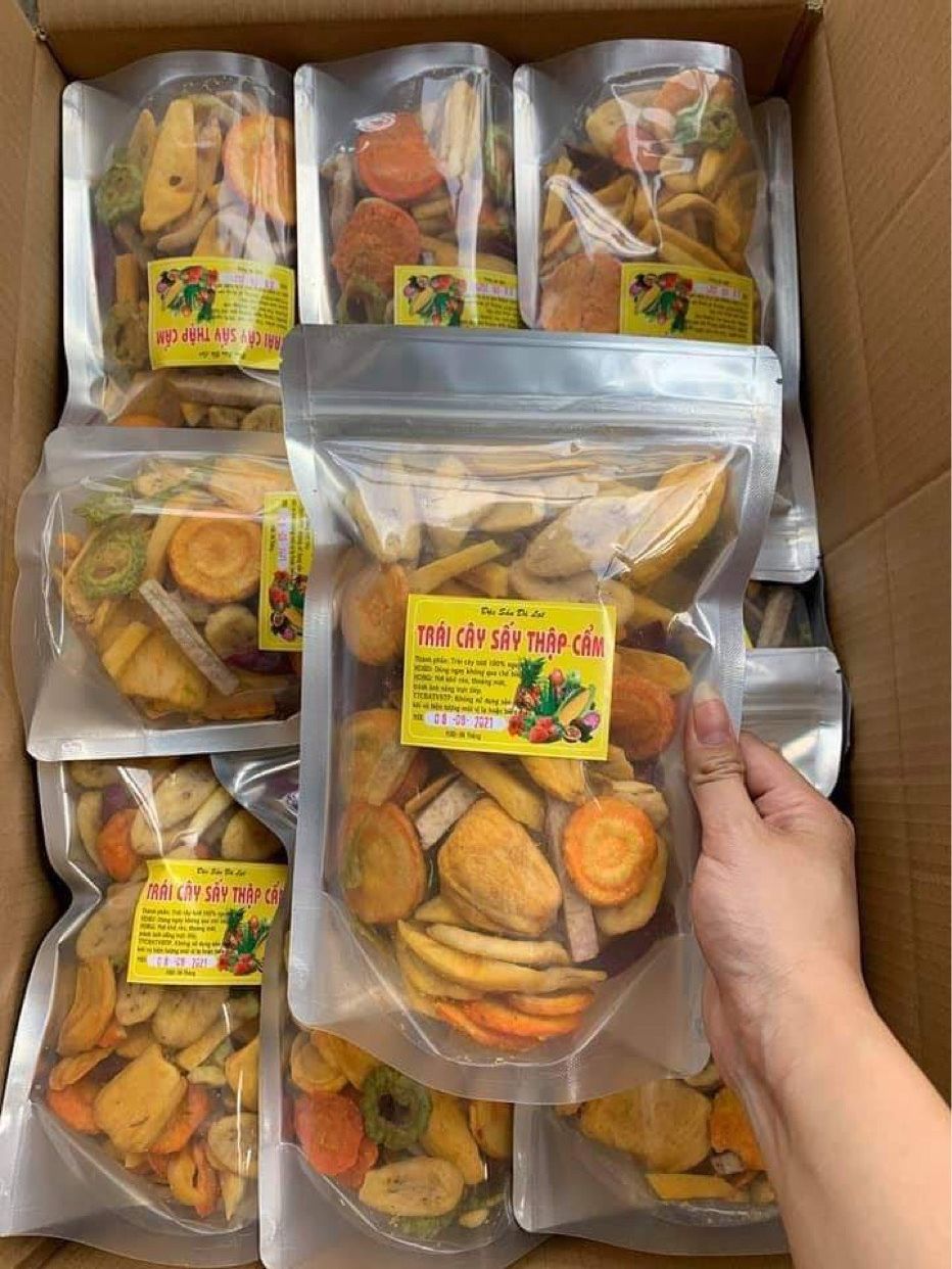 Rau củ quả Đà LẠt sấy khô không đường gói 500gr - Đặc sản Đà Lạt thơm ngon dinh dưỡng
