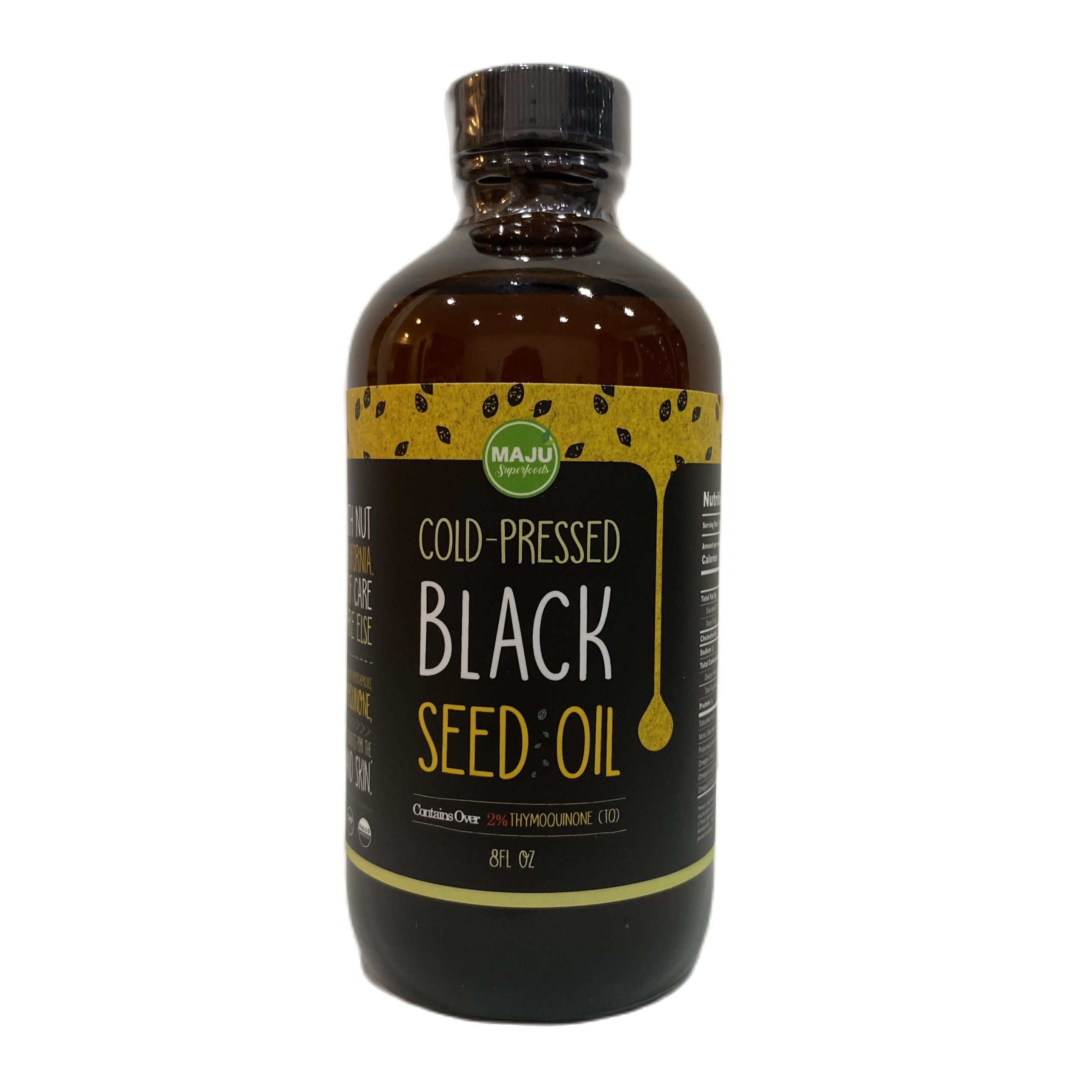 Dầu thì là đen ép lạnh MAJU cold pressed black seed oil 240ml 2% thymoquinone control blood sugar and appetite, improve immunity, body, hair & skin
