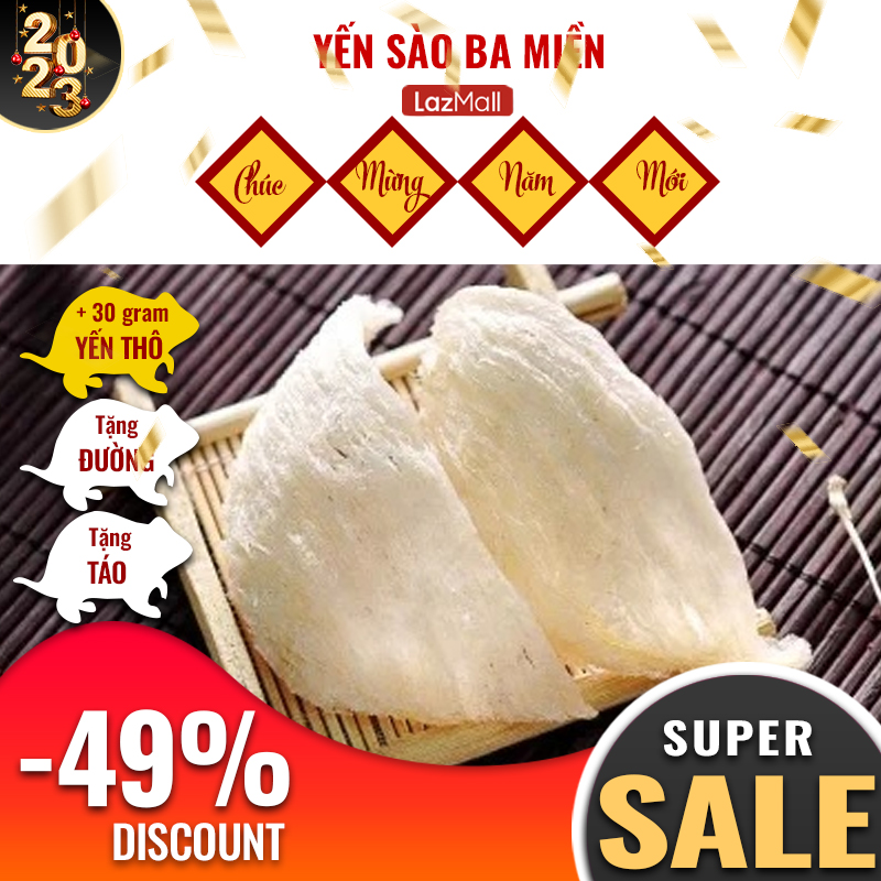 Yến Rút Lông 100g-tặng 30g yến thô, kèm đường và táo -YẾN SÀO BA MIỀN- Tăng cường hệ miễn dịch, Cải thiện tiêu hóa và thèm ăn, Tăng cường phát triển trí não cho bé,Cung cấp năng lượng & Khôi phục vẻ rạng