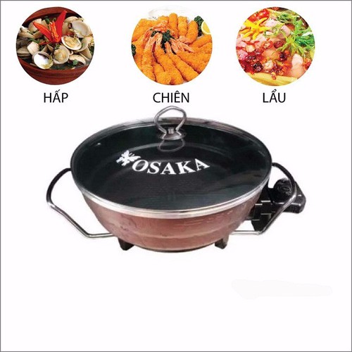 Nồi lẩu đa năng OSAKA Nhật Bản dành cho 4-8 người ăn - Nóng siêu nhanh