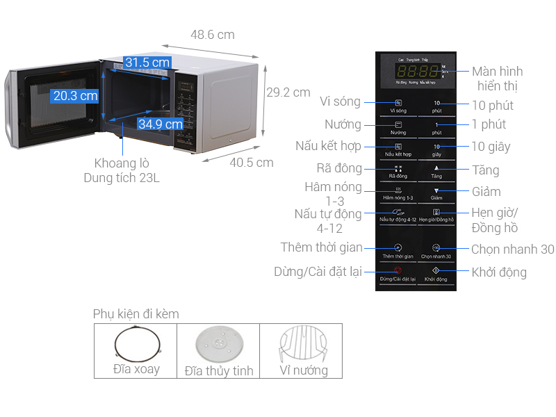 Lò vi sóng panasonic nn-gt35hmyue
