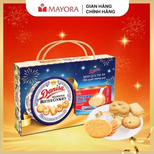Hộp Quà Bánh Quy Danisa 454g  Roma D-Maxx Marie 220g - 674G