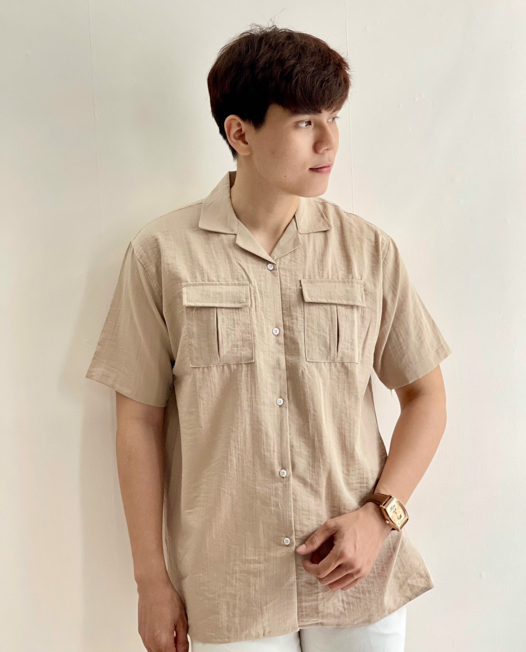 ÁO SƠMI ĐŨI CAO CẤP THIẾT KẾ ĐƠN GIẢN SANG TRỌNG THỜI TRANG NAM TRẺ TRUNG NĂNG ĐỘNG 1HIT SHOP FASHION