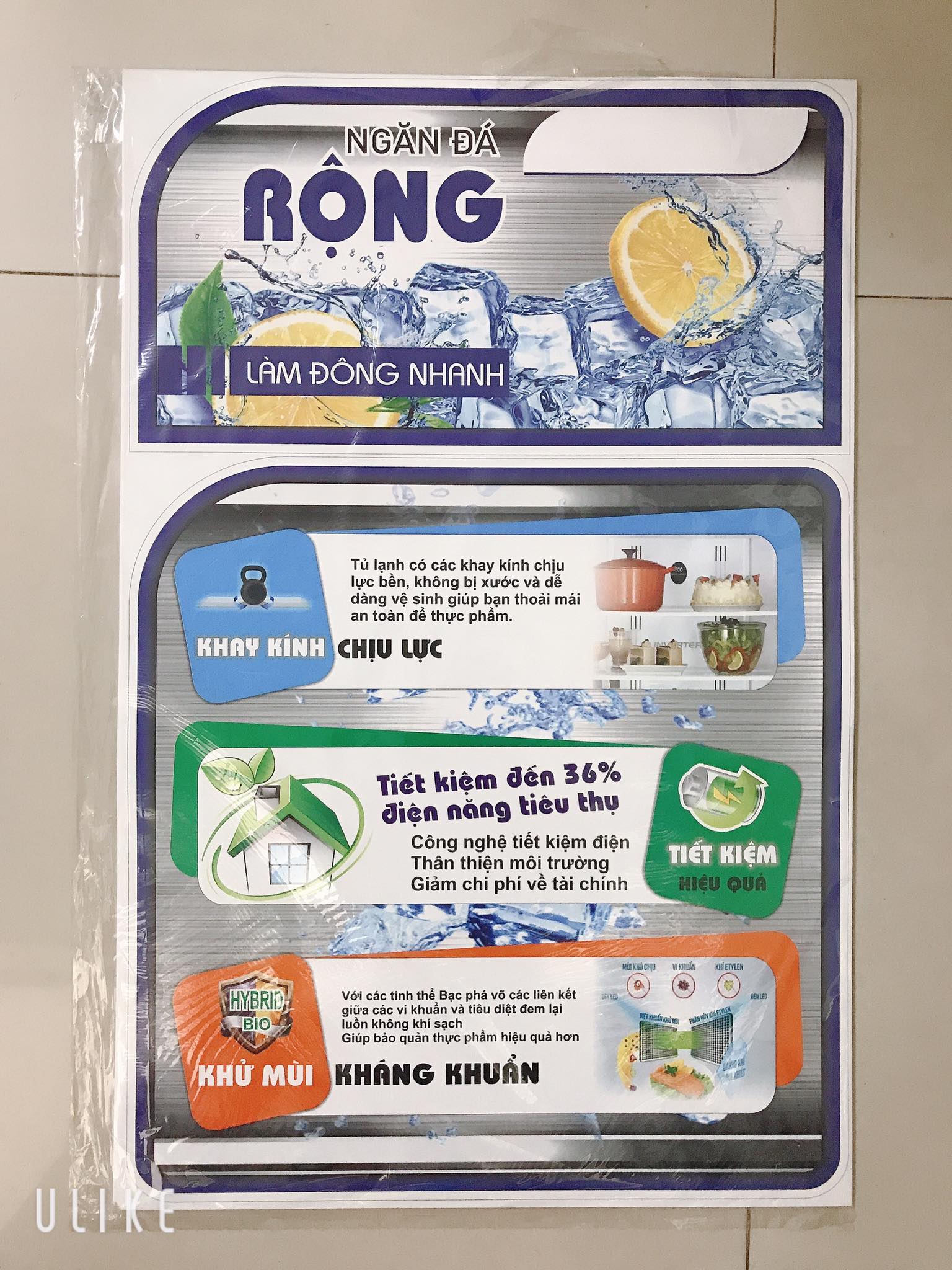 Miếng Dán/Tem Dán Tủ Lạnh Không Thương Hiệu