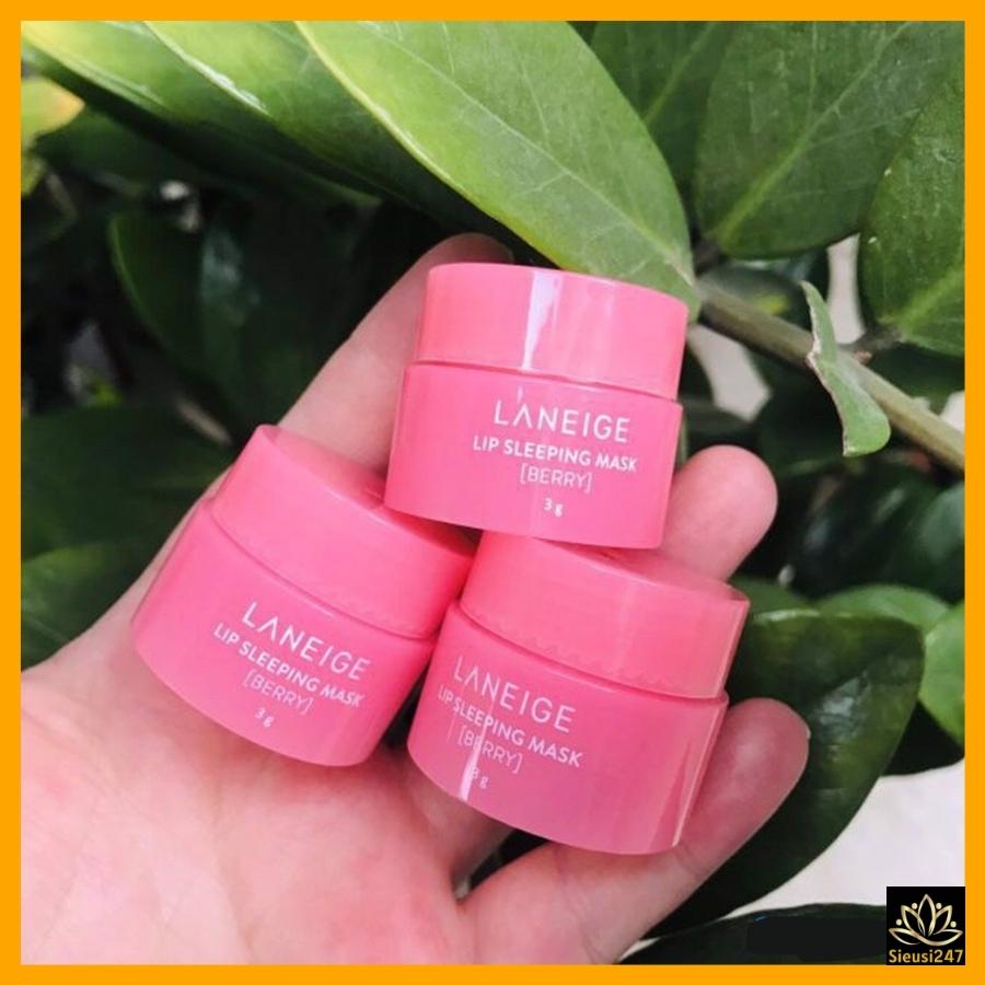 Mặt nạ ngủ môi chống thâm khô dưỡng hồng hào môi hũ mini - SIÊU SỈ 247