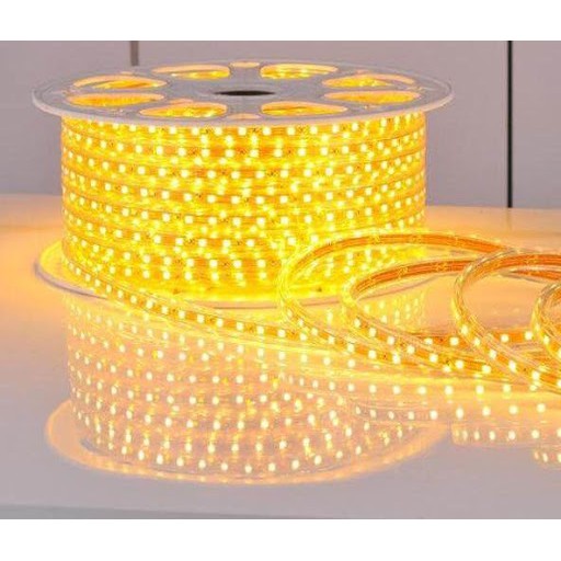 Cuộn đèn led dây 5050/220v dài 100m 1 màu và 1 đầu nối dây nguồn.