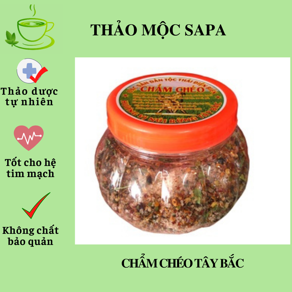 Chẳm chéo khô, muối chấm Sapa Tây Bắc thơm ngon, chấm hoa quả, thịt nướng, thịt luộc