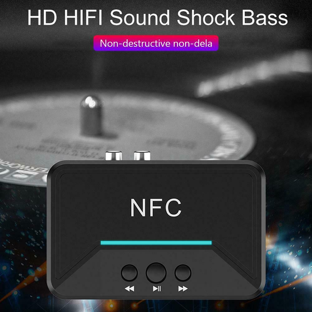 Hộp bluetooth âm thanh không dây bt200 nfc v5.0 cho amply, loa