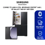 [MIỄN PHÍ VẬN CHUYỂN]  Tủ Lạnh Samsung 4 Cửa với Beverage Center 648L màu Đen RF59C766FB1/SV