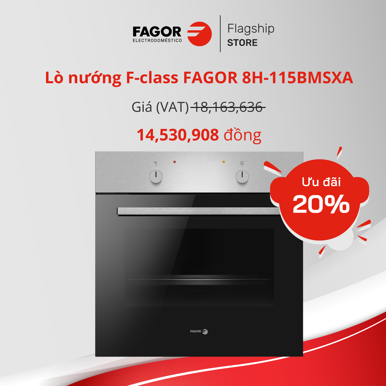 Lò nướng F-class FAGOR 8H-115BMSXA