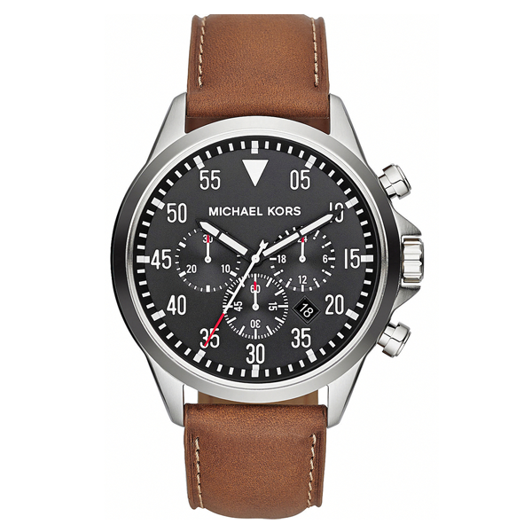 Đồng watch male leather strap m. ichael Kors MK8333 size 42mm, watches men waterproof watch, watches men luxury