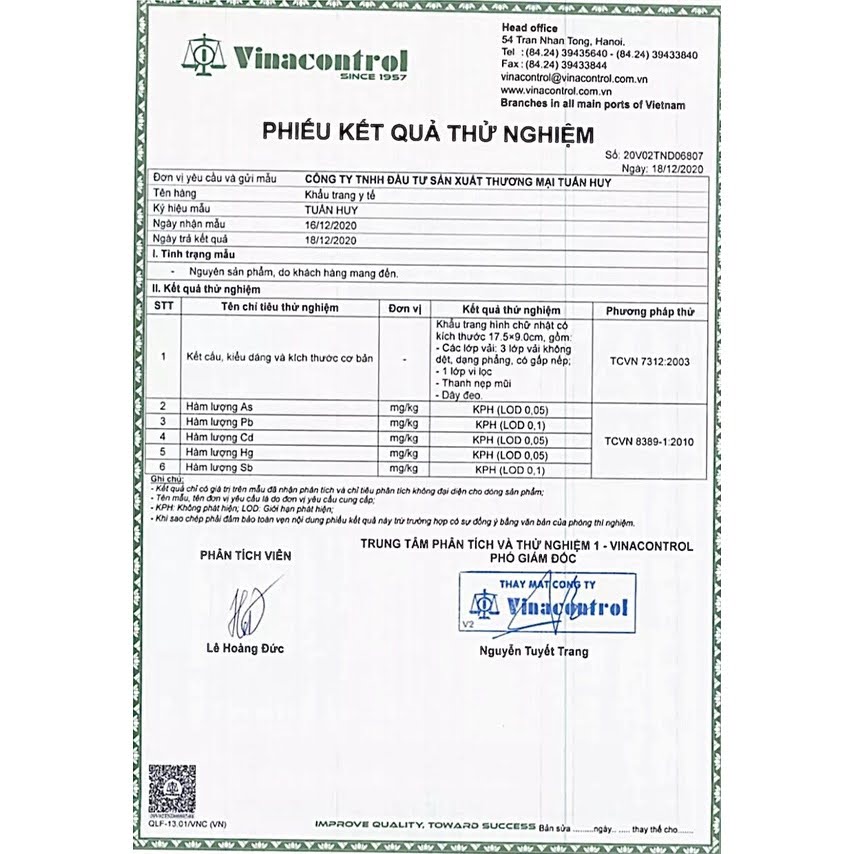 Sét 10 Cái Khẩu Trang 4D Kháng Khuẩn Tuấn Huy Mask TH94 Hàng Công Ty