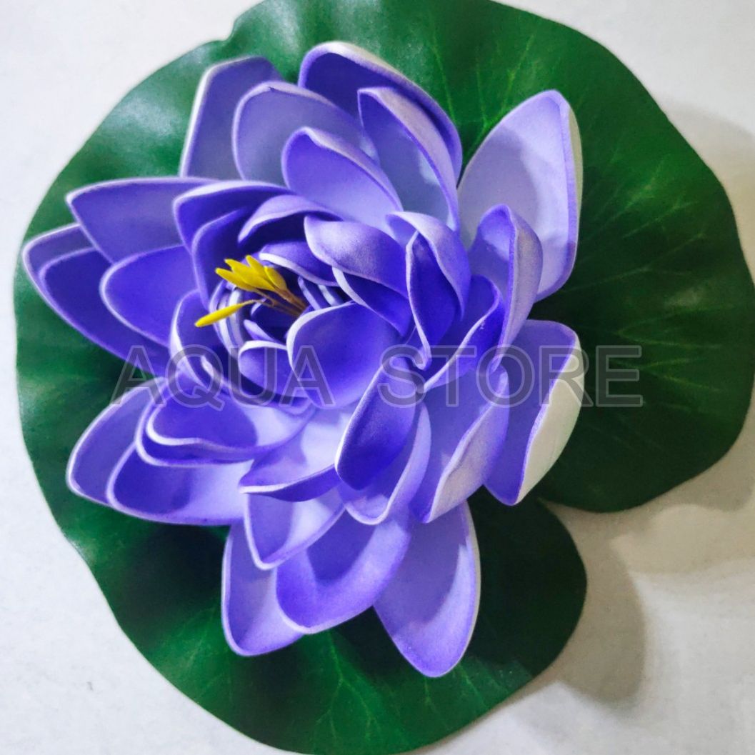 Fake Lotus Flower Water Drop Bowl 18 15cm for Decorating Small Garden Landscapes - 4