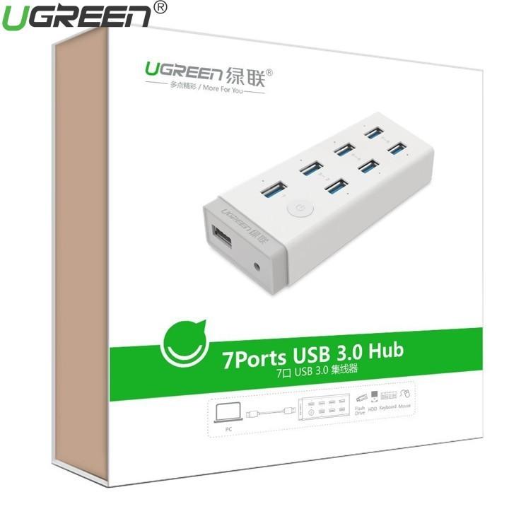 Hub đa năng gồm 7 cổng usb 3.0 ugreen 20296 kèm sạc điện thoại