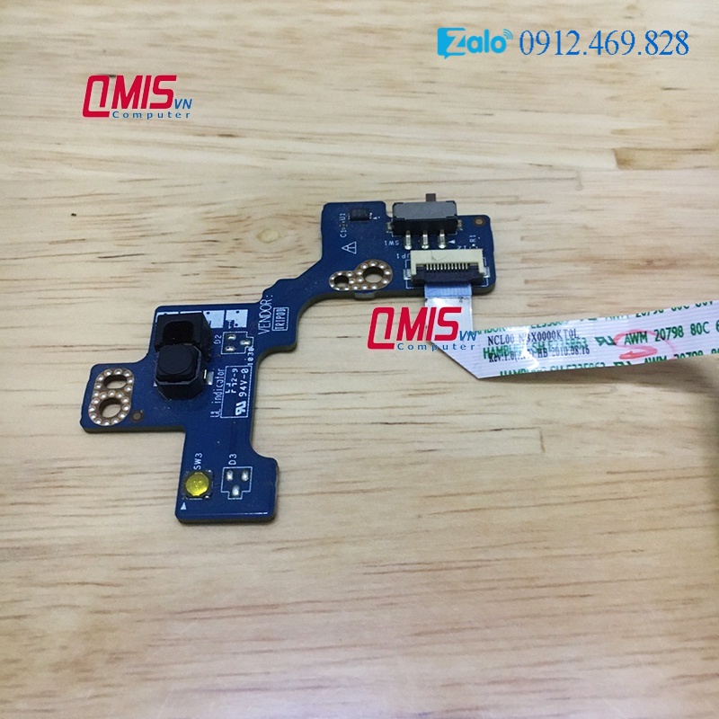 Board mở máy laptop Dell E6410 - Nút mở máy laptop - Bo nút nguồn