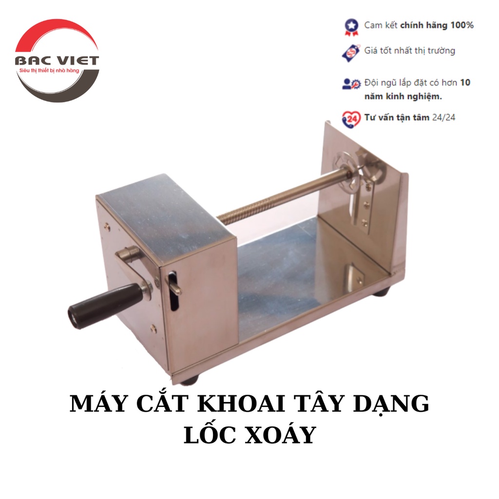[Nhập RS0722 giảm 30k cho đơn 99k]MÁY CẮT KHOAI TÂY DẠNG LỐC XOÁY [SIÊU HOT] TAY QUAY INOX MÓN ĂN ĐƯỜNG PHỐ