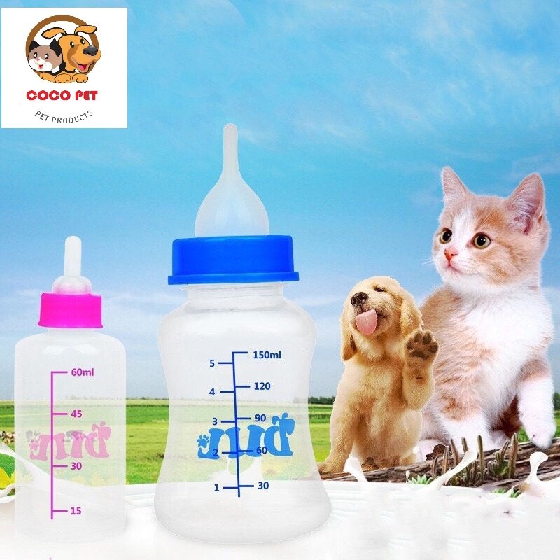 Bình Ti Sữa/Bình Sữa Dành Cho Chó Mèo Sơ Sinh 60ML