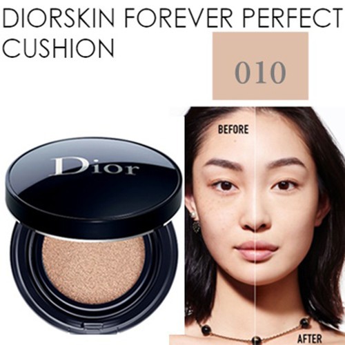 Phấn Nước Di.or Di.or.skin Forever Perfect Cushion SPF35 hộp 15gr của Pháp số 010 Ivory tone trắng hồng