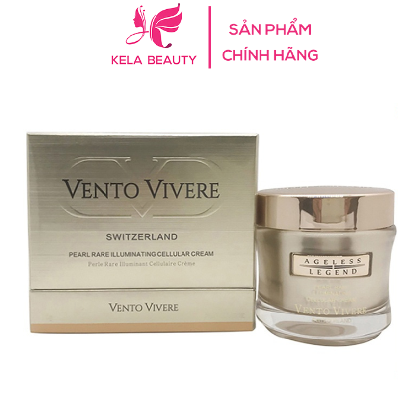 Kem vento vivere pearl vàng thuỵ sĩ ngọc trai chính hãng dưỡng da mặt nám tàn nhang 30g