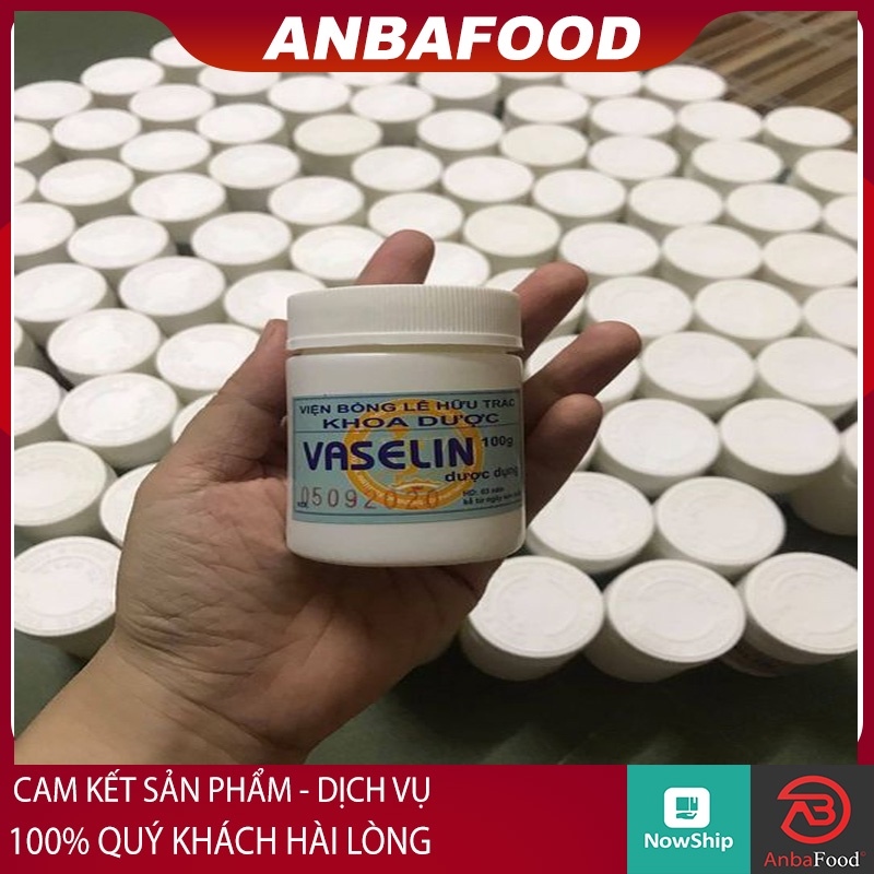Sáp dưỡng ẩm vaseline 100g Viện Bỏng Quốc Gia Lê Hữu Trác - Kem nẻ dưỡng ẩm Vaseline giảm nẻ môi gót chân