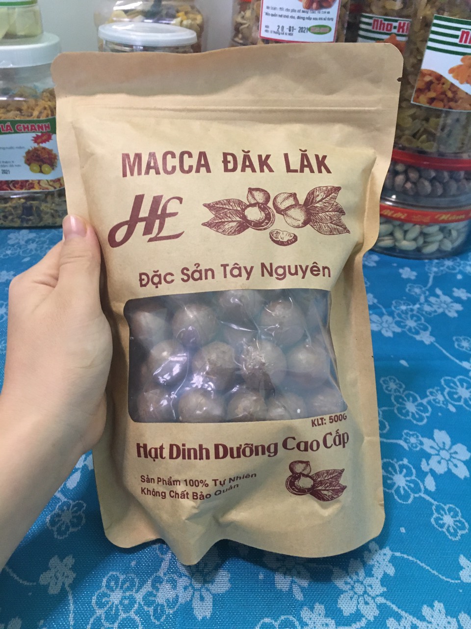 Hạt Macca sấy 500gr date xa