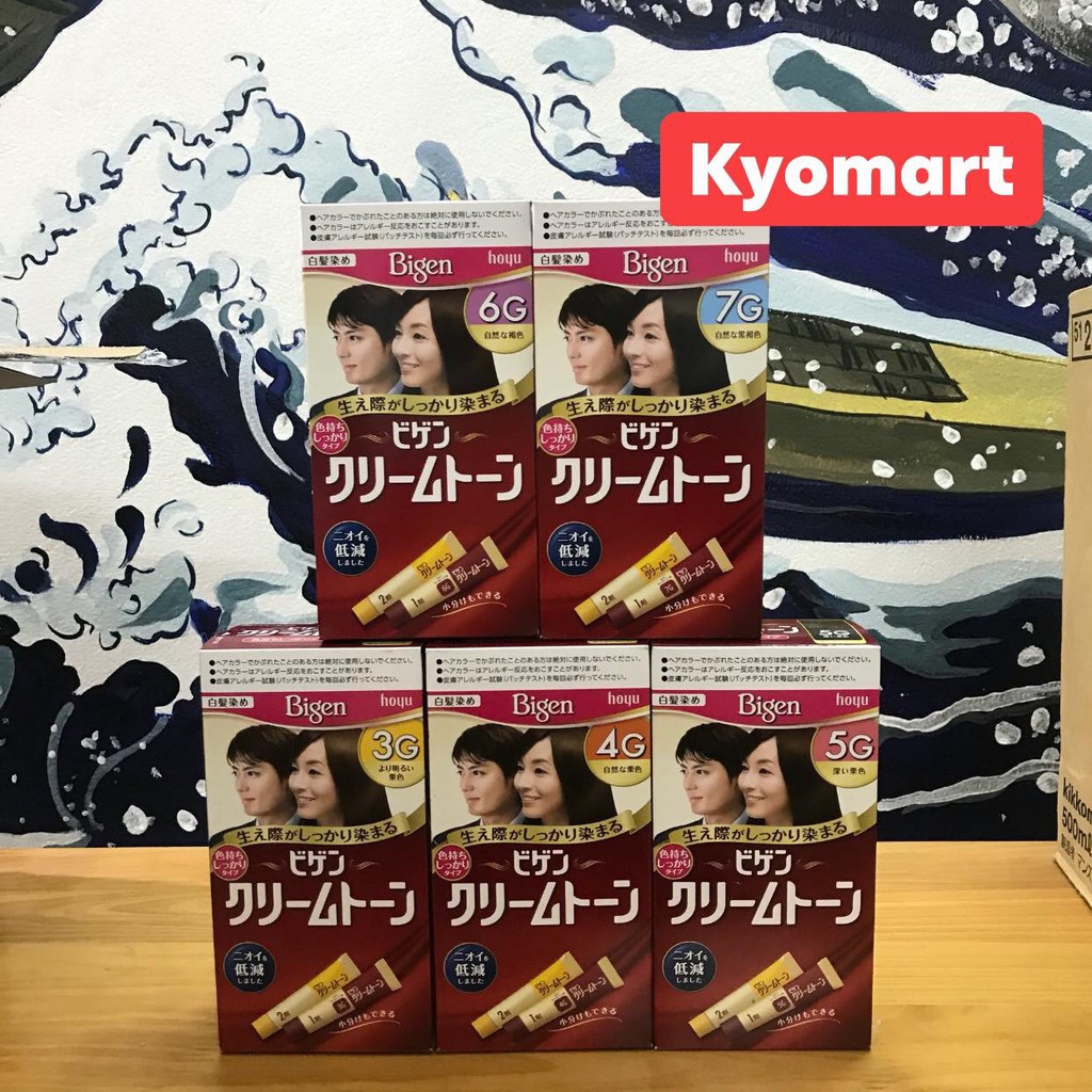 T nhuộm tóc thảo dược Bigen top 1 Nhật Bản ( nhuộm tóc phủ )