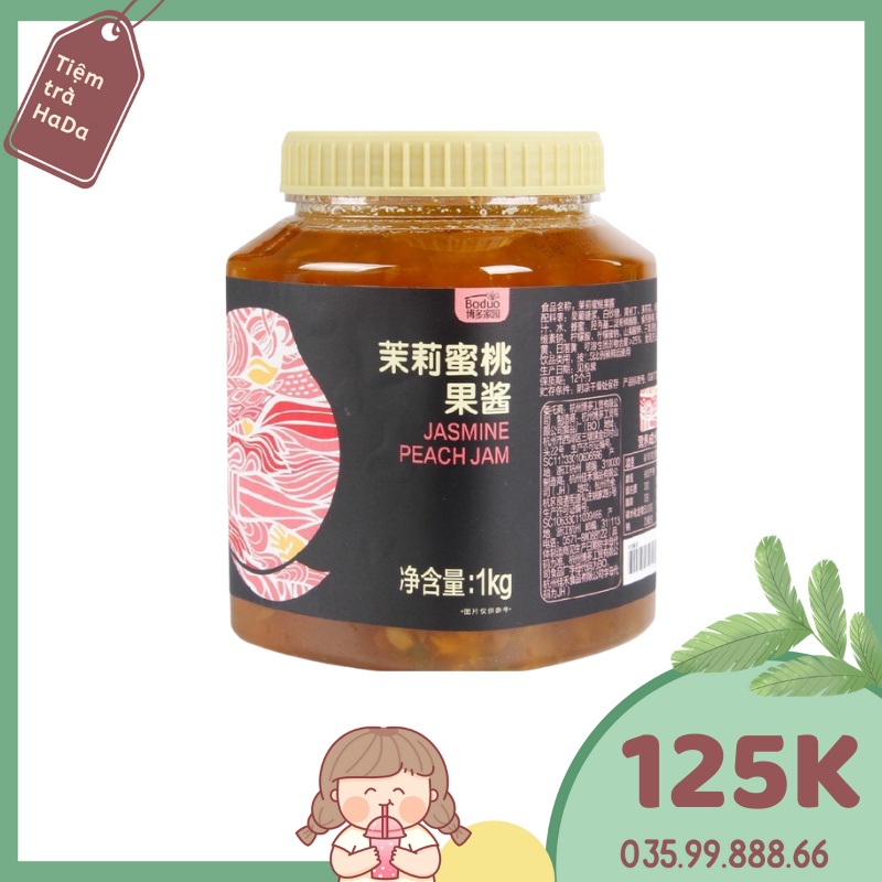 Sốt Đào Nhài 1kg Boduo Hàng chính ngạch tem phụ Việt Nam