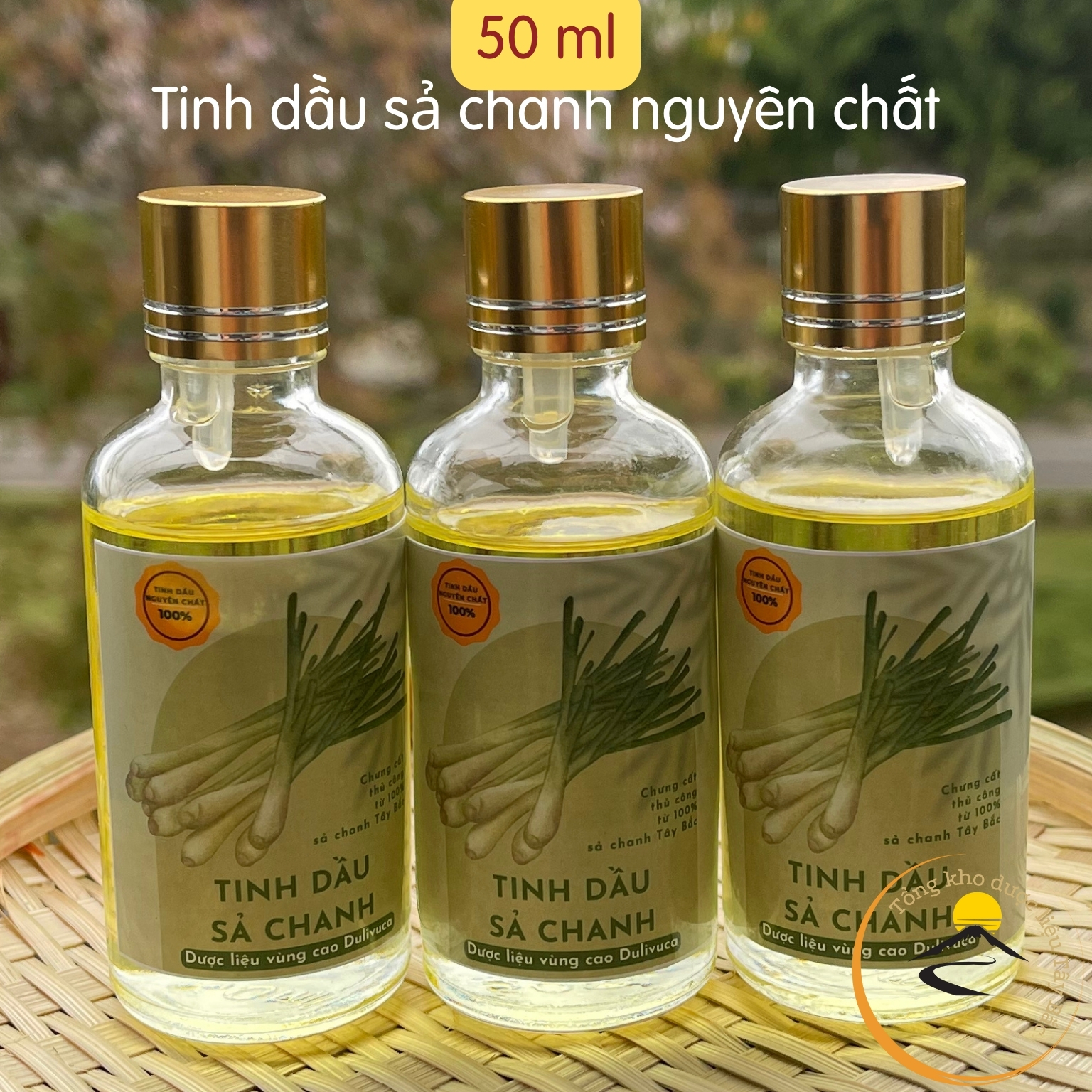 50ml tinh dầu sả chanh nguyên chất xông phòng, xịt phòng, treo xe ô tô. Tinh dầu xả chanh chưng cất thủ công