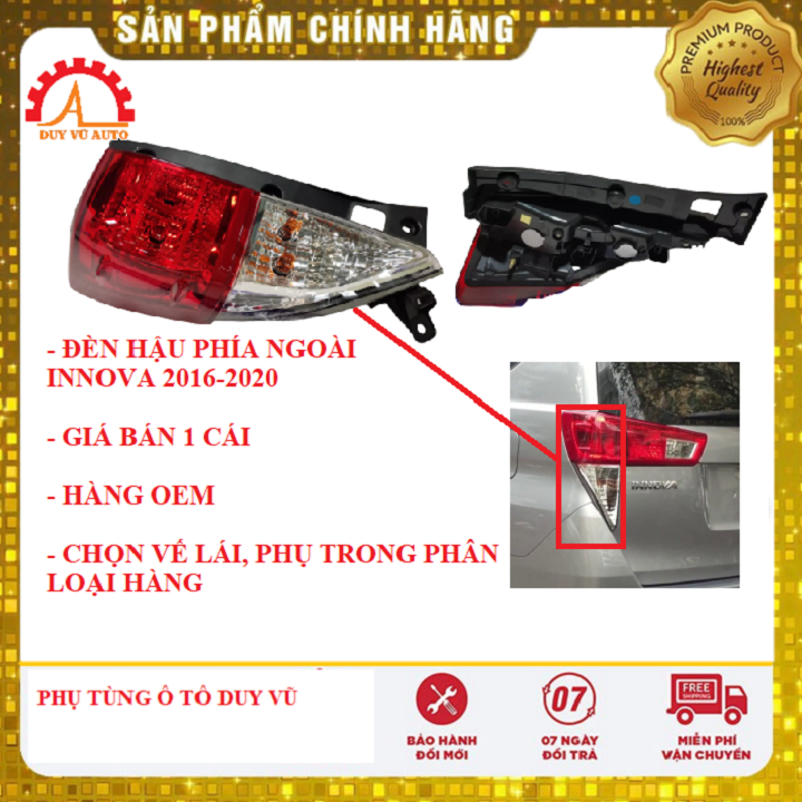 ĐÈN HẬU PHÍA NGOÀI TOYOTA INNOVA 2016-2020