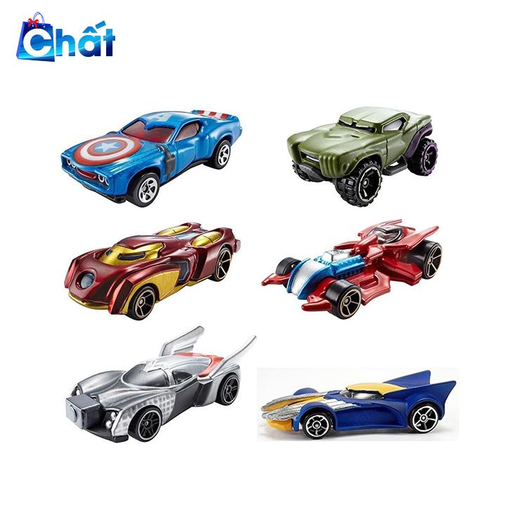 Bộ 6 xe siêu anh hùng hotwheel 8618
