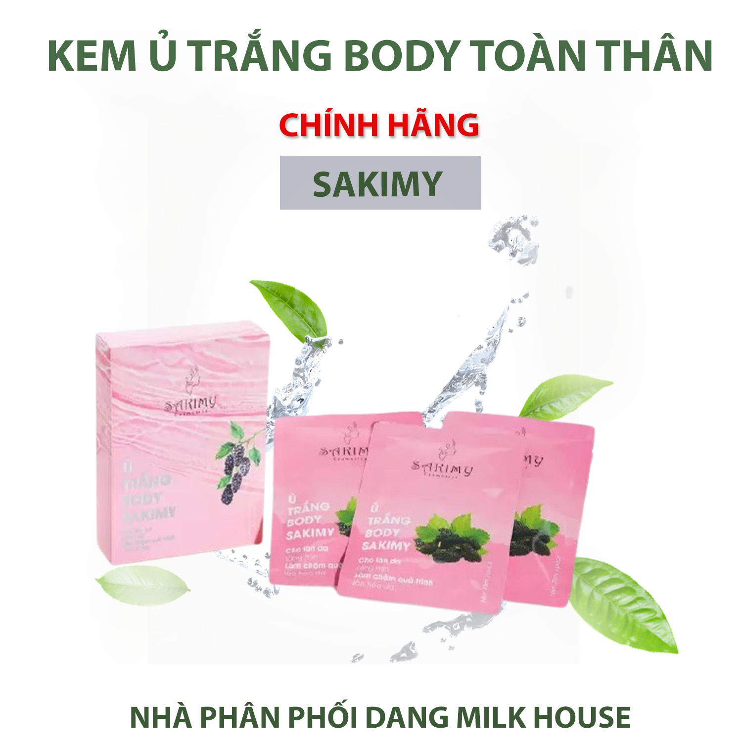 Kem ủ trắng body SAKIMY cho làn da sáng mịn, làm chậm quá trình lão hóa da