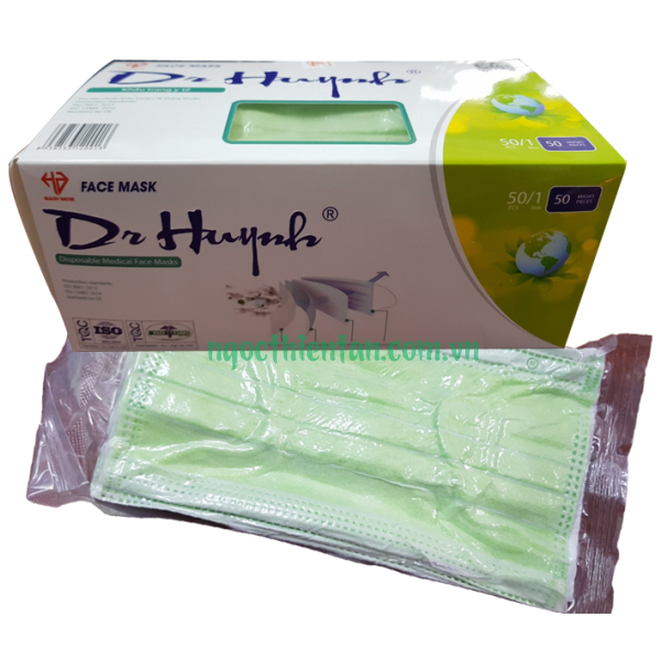 Khẩu Trang Y Tế Chính Hãng 4 Lớp Dr Huynh - Giấy Kháng Khuẩn Hàn Quốc - Chứng Nhận FDA Xuất Khẩu Mỹ