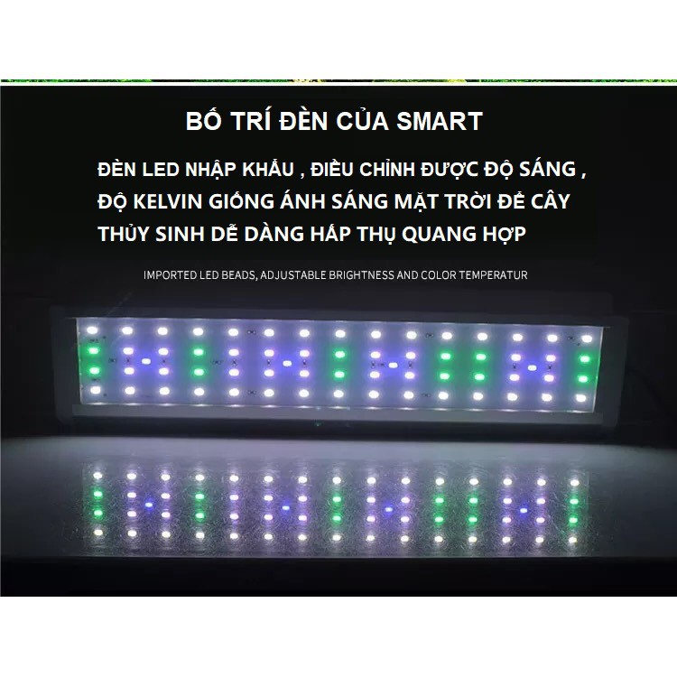 Đèn thủy sinh aquablu rgb dee900d cho bể thuỷ sinh từ 90 đến 1m1