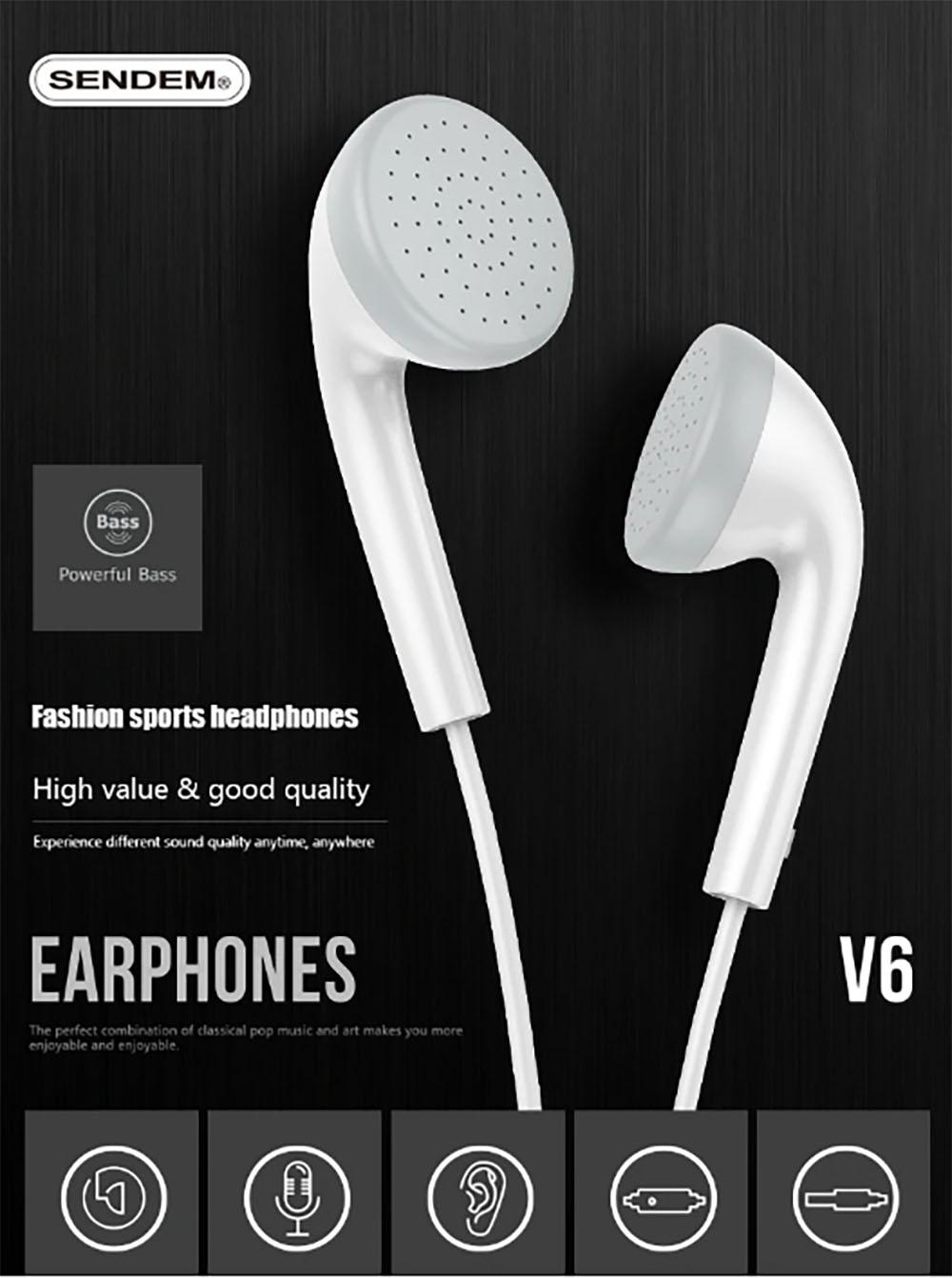 Tai nghe nhét tai Sendem V6