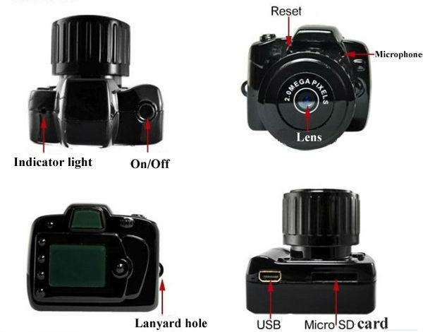 Camera Mini Y2000 siêu nhỏ quay phim chụp ảnh chất lượng cao