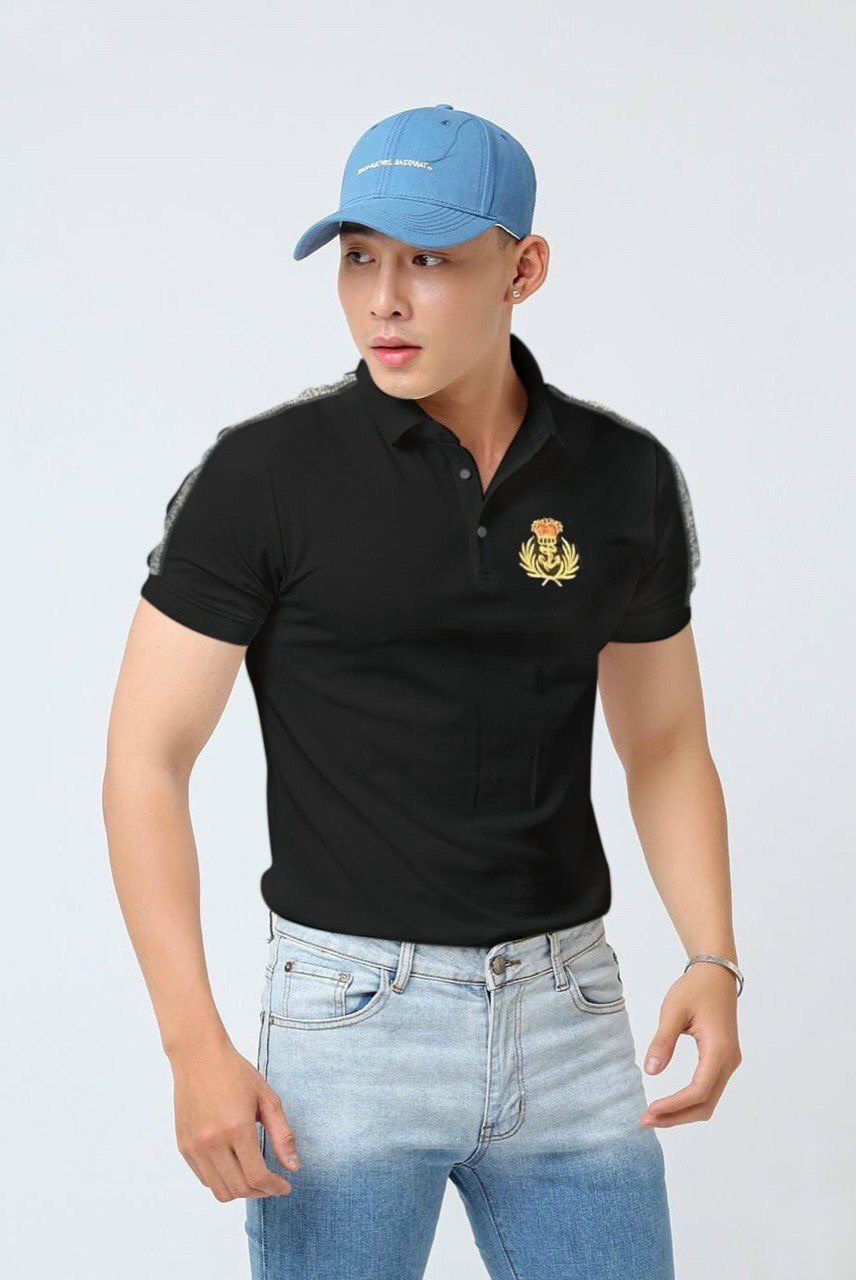 Áo phông nam có cổ - áo phông nam cổ trụ- phông nam cotton - phông nam thời trang hàn quốc apnv5