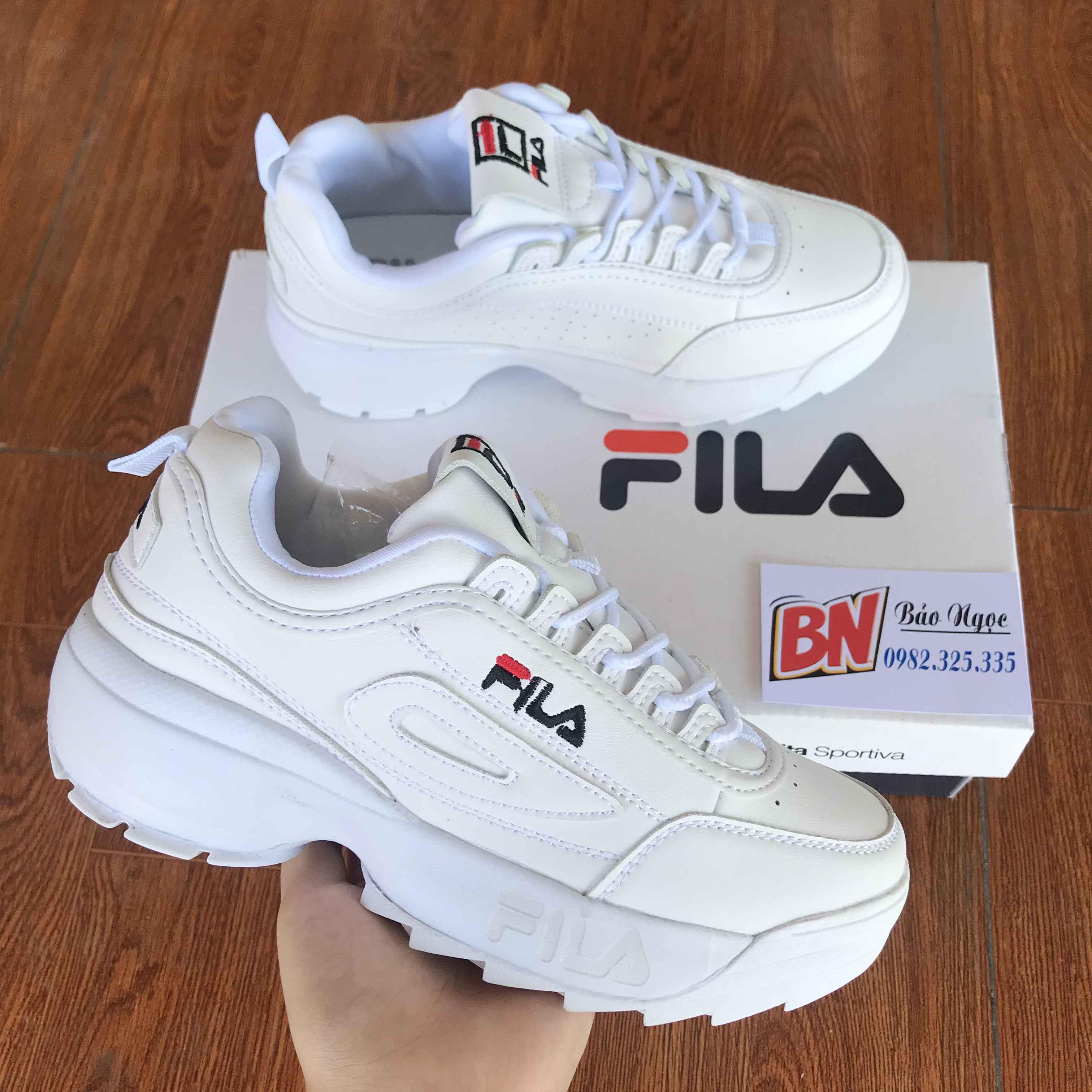 Giày Fila Full Trắng Loại Rẻ