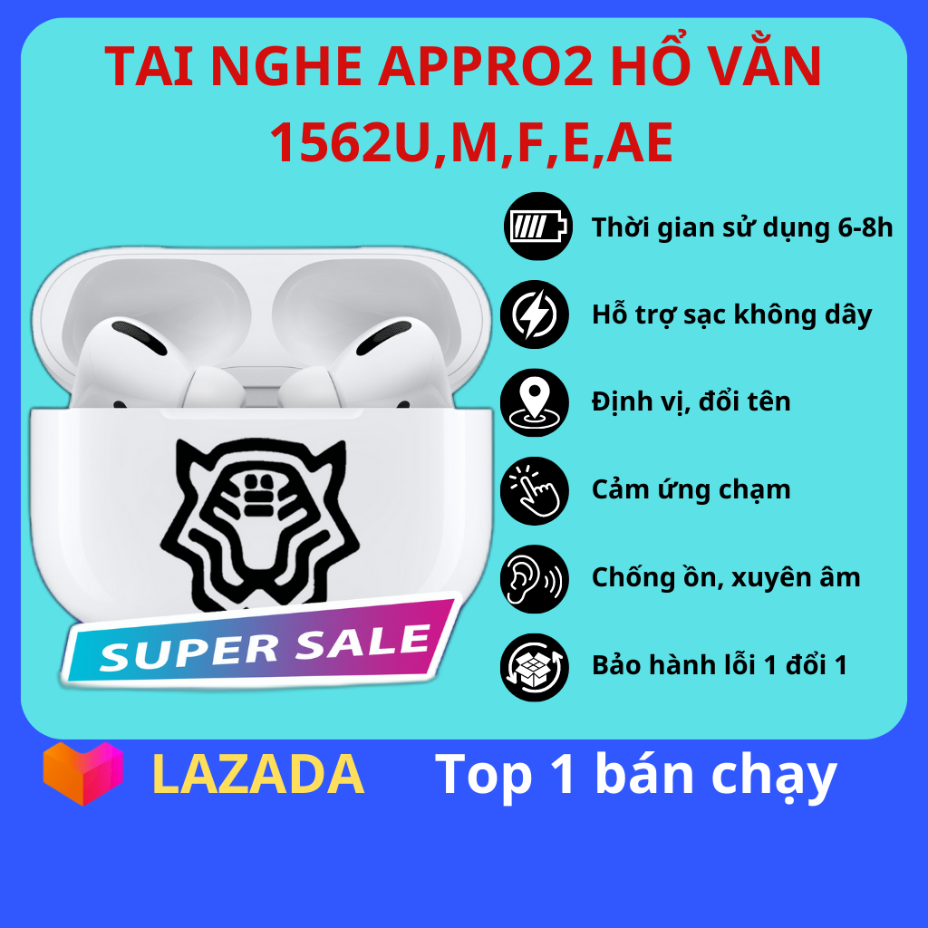 Tai Nghe Không Dây Bluetooth, Tai nghe Hổ vằnApro 2  Công nghệ chống ồn, định vị thiết bị, Bluetooth 5.0,Tương thích với mọi thiết bị