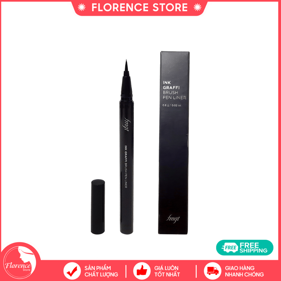 Bút kẻ mắt ink graffi brush pen liner fmgt - 01 ink black florence store