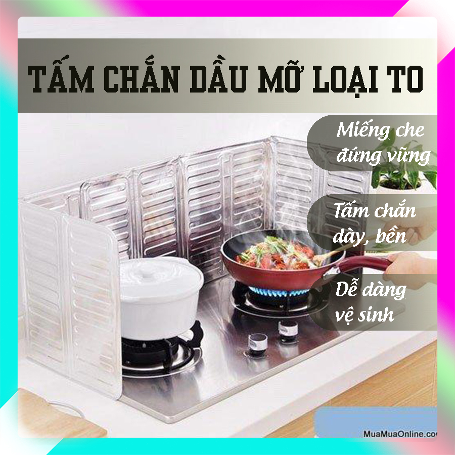 Tấm Chắn Dầu Mỡ Miếng Chắn Dầu Mỡ Bếp Ga, Miếng Nhôm Chắn Gió Chất Liệu Cao Cấp