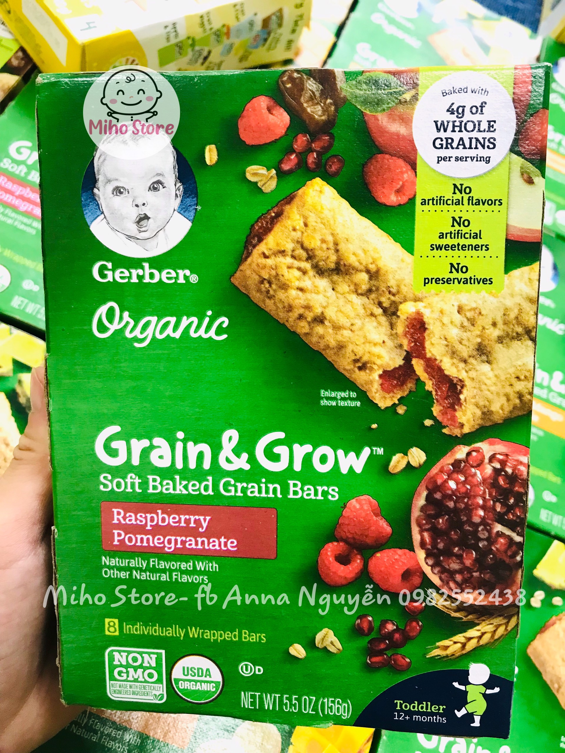 Bánh ăn dặm gerber organic - bánh thanh ngũ cốc nướng mềm