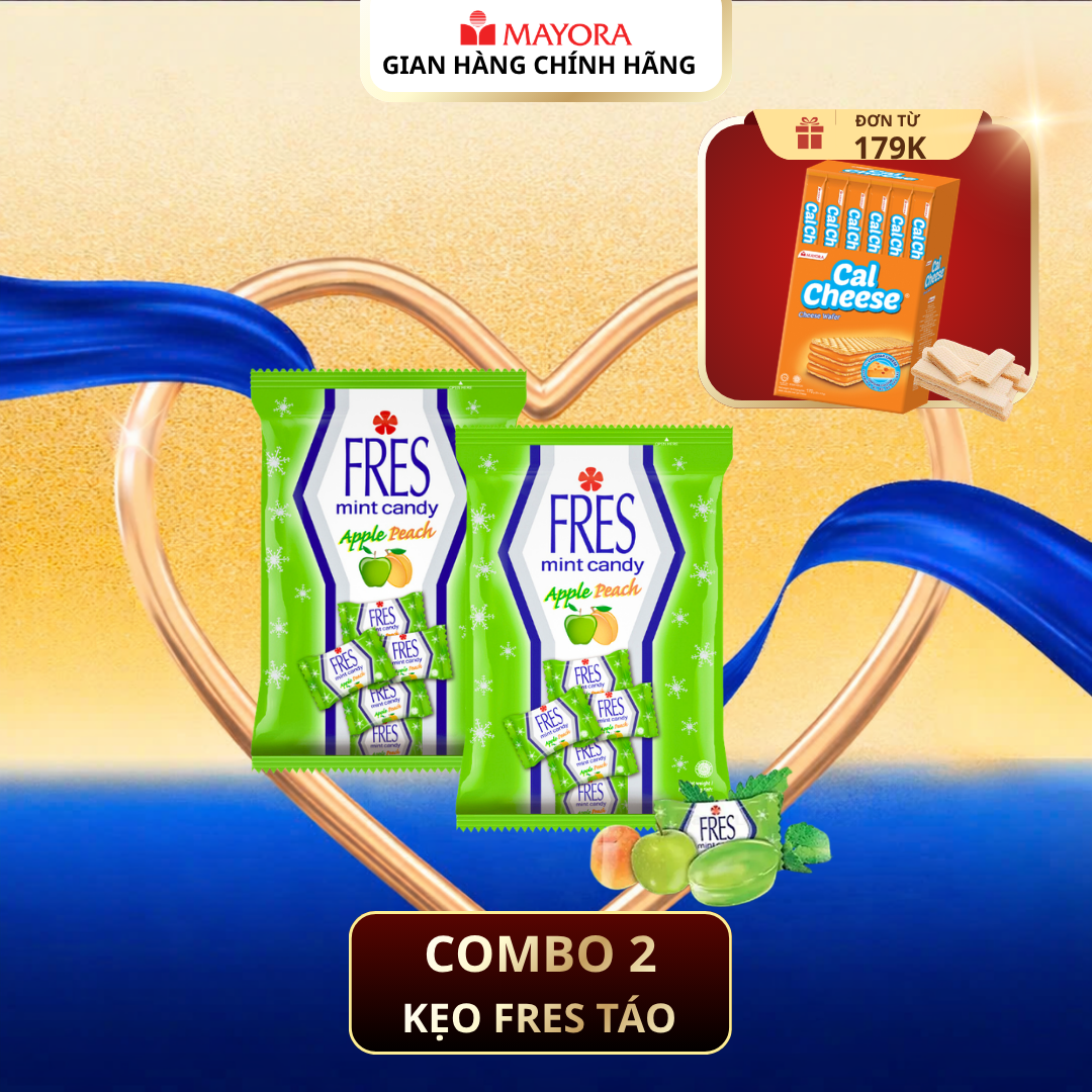 Combo of 2 the Fres Apple Peach Candy 150g