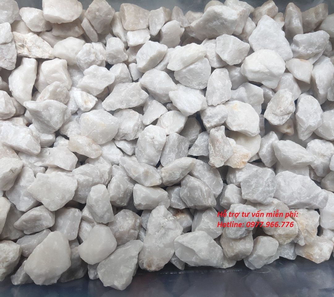 1 kg đá thạch anh trắng vụn thô tự nhiên - Đá phong thủy