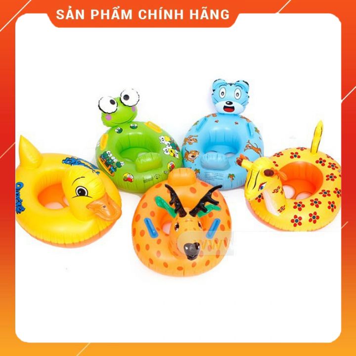 Phao Bơi Xỏ Chân - Chống Lật Hình Con Vịt Cho Bé - Phao Bơi Hình Thú
