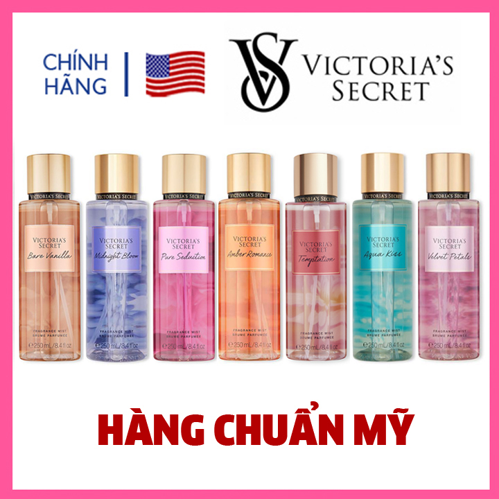 [Fullsize U.S.A Auth] Xịt Thơm Toàn Thân dưỡng ẩm body mist- Victoria's Secret 250ml (Nhiều mùi)