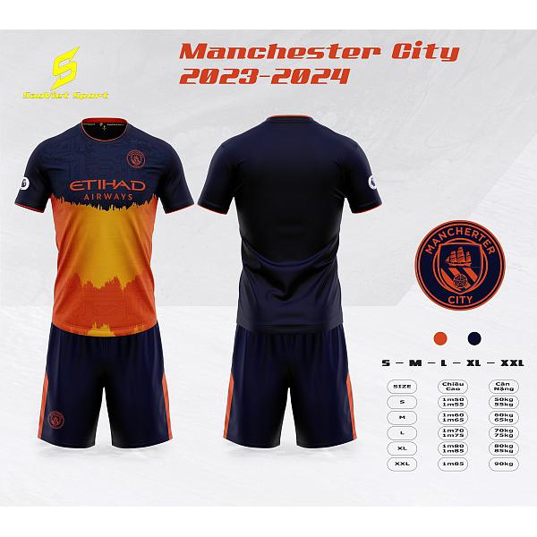 Bộ quần áo thể thao đá banh, đá bóng CLB Manchester City
