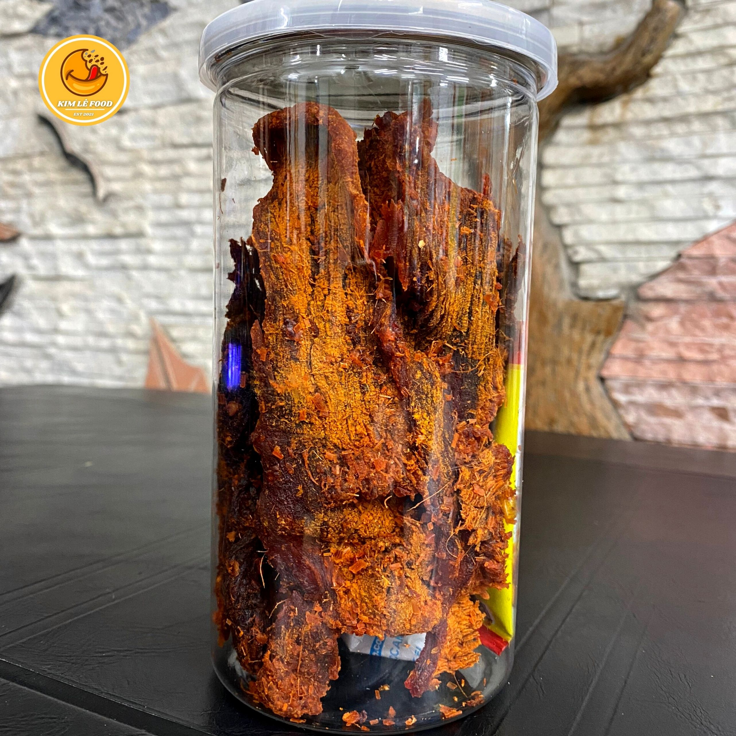 Khô bò miếng ngon đậm vị hũ 250g đồ ăn vặt | kim lê food