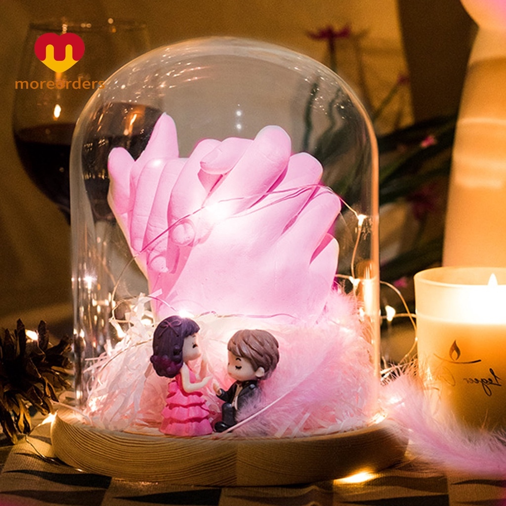 Bộ Khuôn Đất Sét Tạo Hình Bàn Tay 3D DIY Làm Quà Tặng Valentine Sáng Tạo