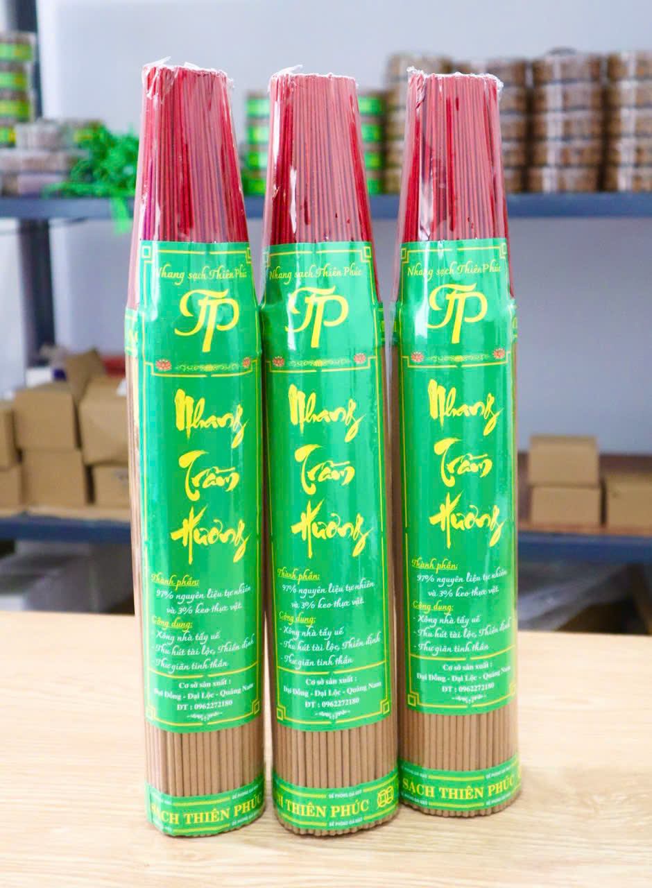 Nhang trầm hương Thiên Phúc 40cm 500( Loại trung ) - Nhang sạch tốt cho sức khỏe